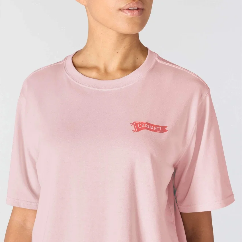 Lichtgewicht Tencel-overhemd voor dames met vlaggenprint