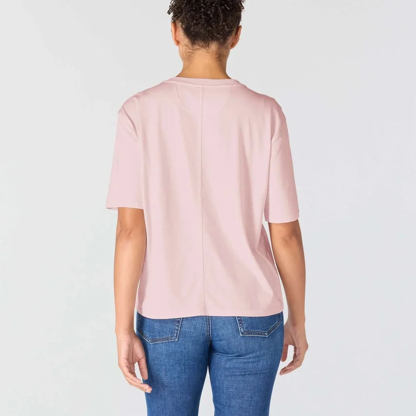 Lichtgewicht Tencel-overhemd voor dames met vlaggenprint