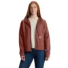 Lichtgewicht Tencel-sweatshirt met capuchon en doorlopende rits voor dames