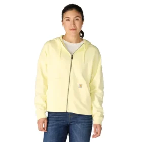 Lichtgewicht Tencel-sweatshirt met capuchon en doorlopende rits voor dames