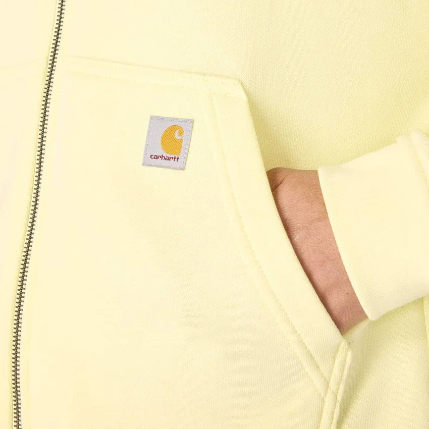 Lichtgewicht Tencel-sweatshirt met capuchon en doorlopende rits voor dames