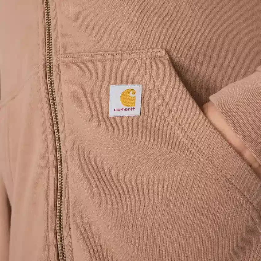Lichtgewicht Tencel-sweatshirt met capuchon en doorlopende rits voor dames