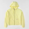 Lichtgewicht Tencel-sweatshirt met capuchon en doorlopende rits voor dames