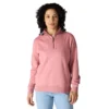 Lichtgewicht Tencel-sweatshirt met halve rits voor dames
