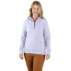 Lichtgewicht Tencel-sweatshirt met halve rits voor dames