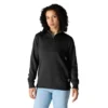 Lichtgewicht Tencel-sweatshirt met halve rits voor dames