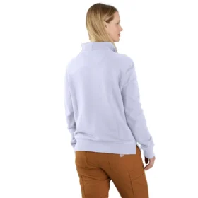 Lichtgewicht Tencel-sweatshirt met halve rits voor dames