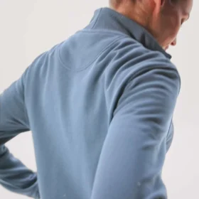 Lichtgewicht Tencel-sweatshirt met halve rits voor dames