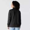 Lichtgewicht Tencel-sweatshirt met halve rits voor dames