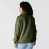 Lichtgewicht Tencel-sweatshirt met halve rits voor dames