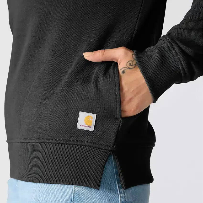 Lichtgewicht Tencel-sweatshirt met halve rits voor dames