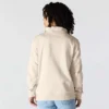 Lichtgewicht Tencel-sweatshirt met halve rits voor dames