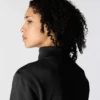 Lichtgewicht Tencel-sweatshirt met halve rits voor dames