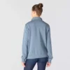 Lichtgewicht Tencel-sweatshirt met halve rits voor dames