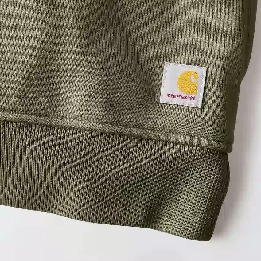 Lichtgewicht Tencel-sweatshirt met halve rits voor dames