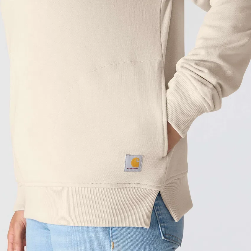 Lichtgewicht Tencel-sweatshirt met halve rits voor dames