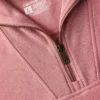 Lichtgewicht Tencel-sweatshirt met halve rits voor dames