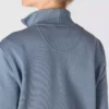 Lichtgewicht Tencel-sweatshirt met halve rits voor dames