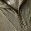 Lichtgewicht Tencel-sweatshirt met halve rits voor dames
