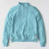 Lichtgewicht Tencel-sweatshirt met halve rits voor dames