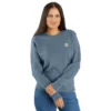 Lichtgewicht Tencel-Sweatshirt met ronde hals voor dames