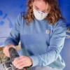 Lichtgewicht Tencel-Sweatshirt met ronde hals voor dames