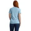 Lichtgewicht Tencel T-shirt met V-hals en print voor dames