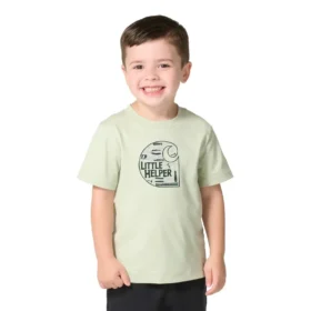 Little Helper T-shirt met korte armstukken voor jongens (kind/peuter)