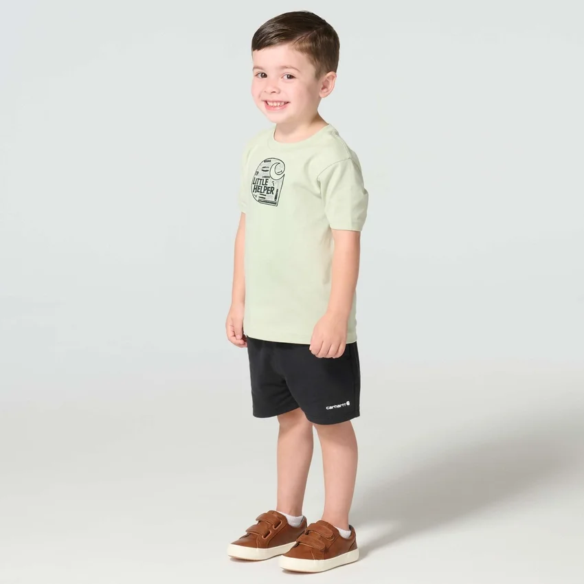 Little Helper T-shirt met korte armstukken voor jongens (kind/peuter)