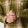 Loszittend, zwaar flanellen geruit overhemd met lange armstukken