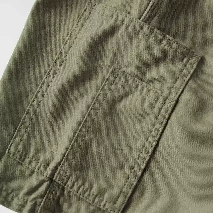 Loszittende 9" Stateline canvas-short – werkshort