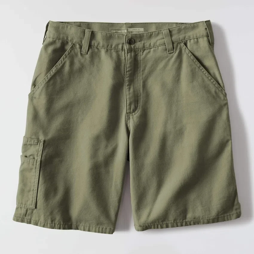 Loszittende 9" Stateline canvas-short – werkshort