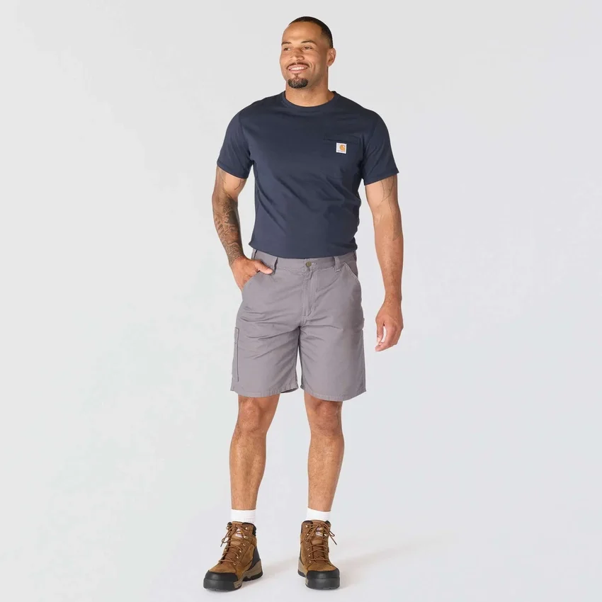 Loszittende 9" Stateline canvas-short – werkshort