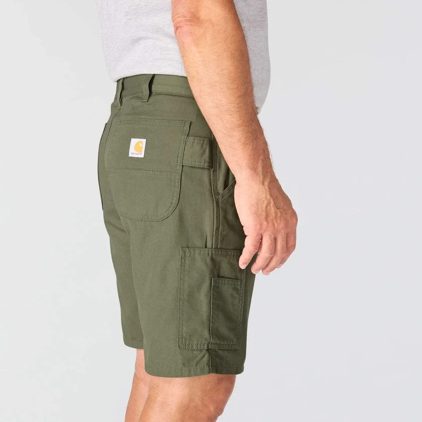 Loszittende 9" Stateline canvas-short – werkshort