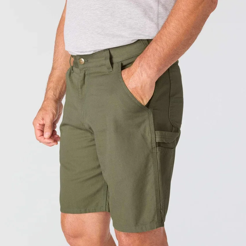 Loszittende 9" Stateline canvas-short – werkshort