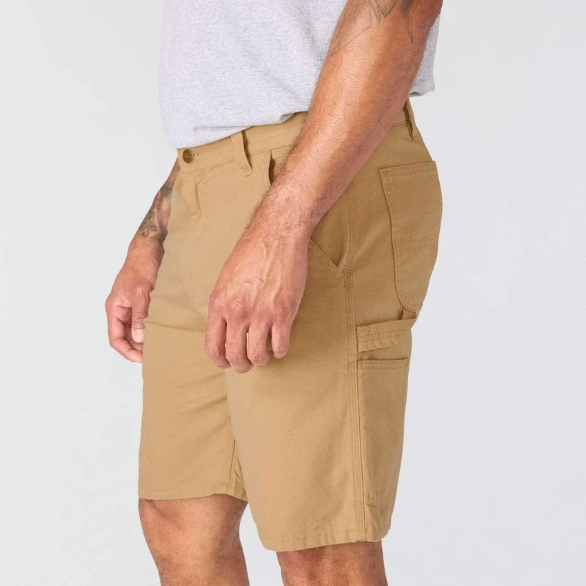 Loszittende 9" Stateline canvas-short – werkshort