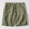 Loszittende 9" Stateline canvas-short – werkshort