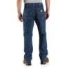 Loszittende, rechte jeans met dubbele knieën - Werkjeans
