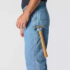 Loszittende, rechte werkjeans voor heren