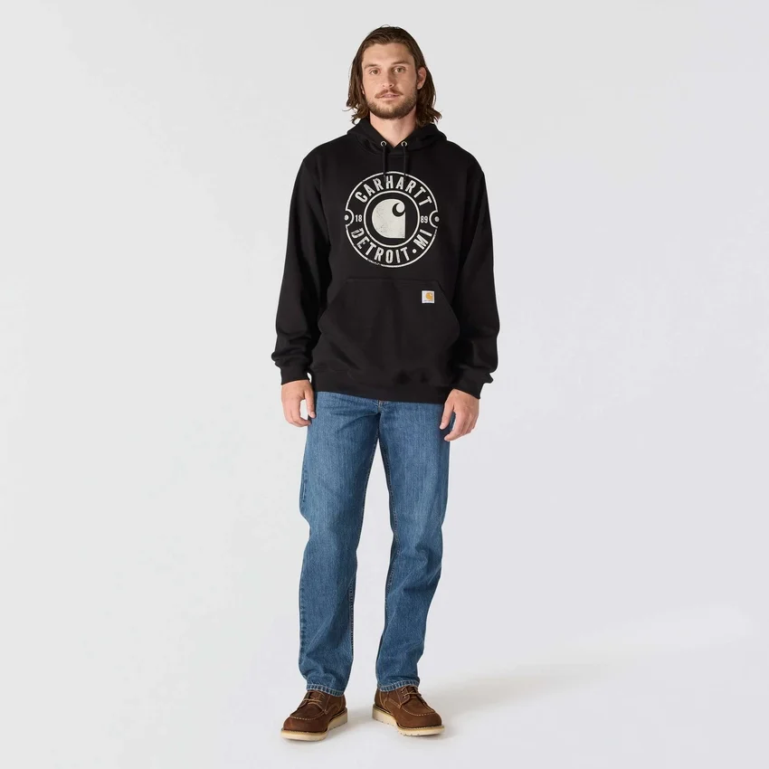 Marquette Detroit-hoodie met print voor heren