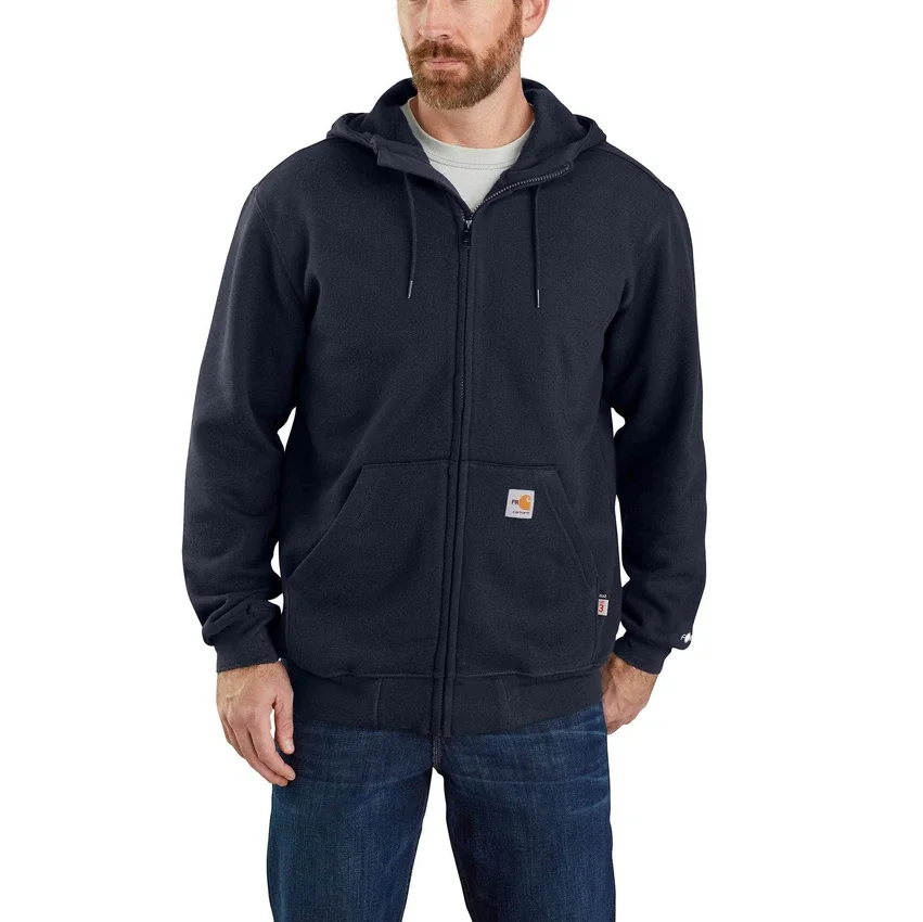 Marquette Fr Force herensweatshirt met capuchon en doorlopende rits - Vlamwerende Hoodies