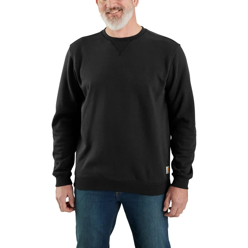 Marquette herensweatshirt met ronde hals, losse pasvorm en gemiddelde dikte