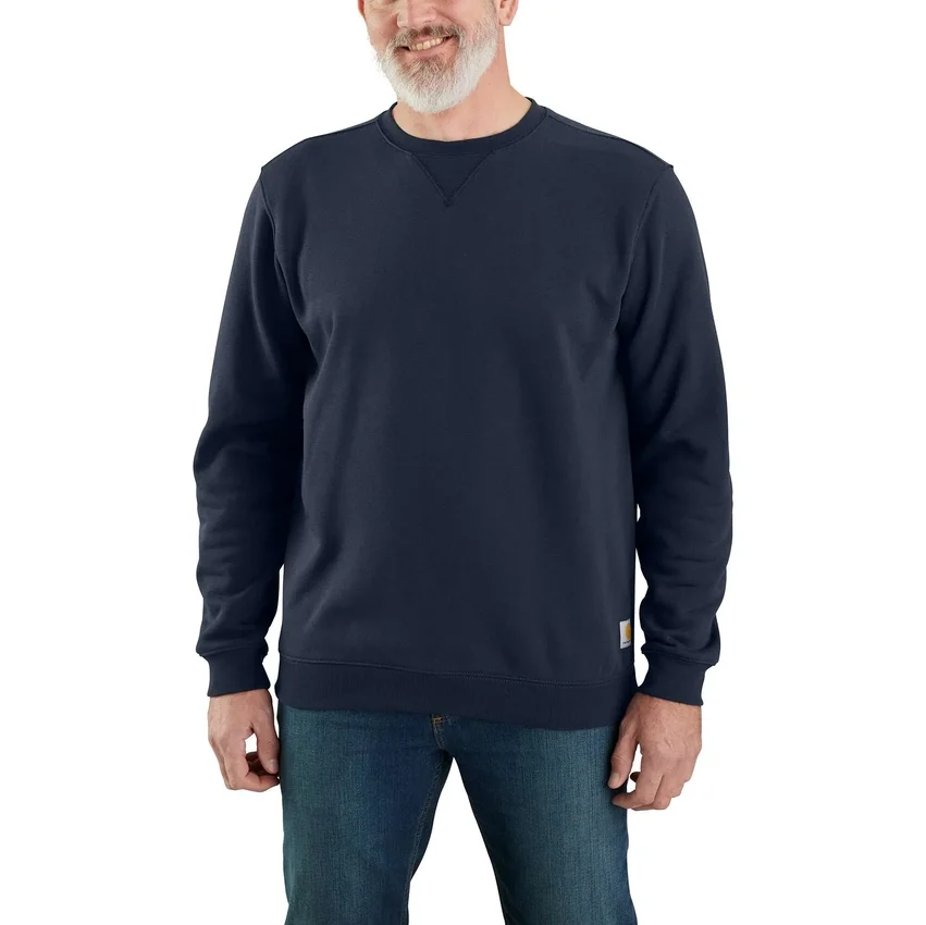 Marquette herensweatshirt met ronde hals, losse pasvorm en gemiddelde dikte