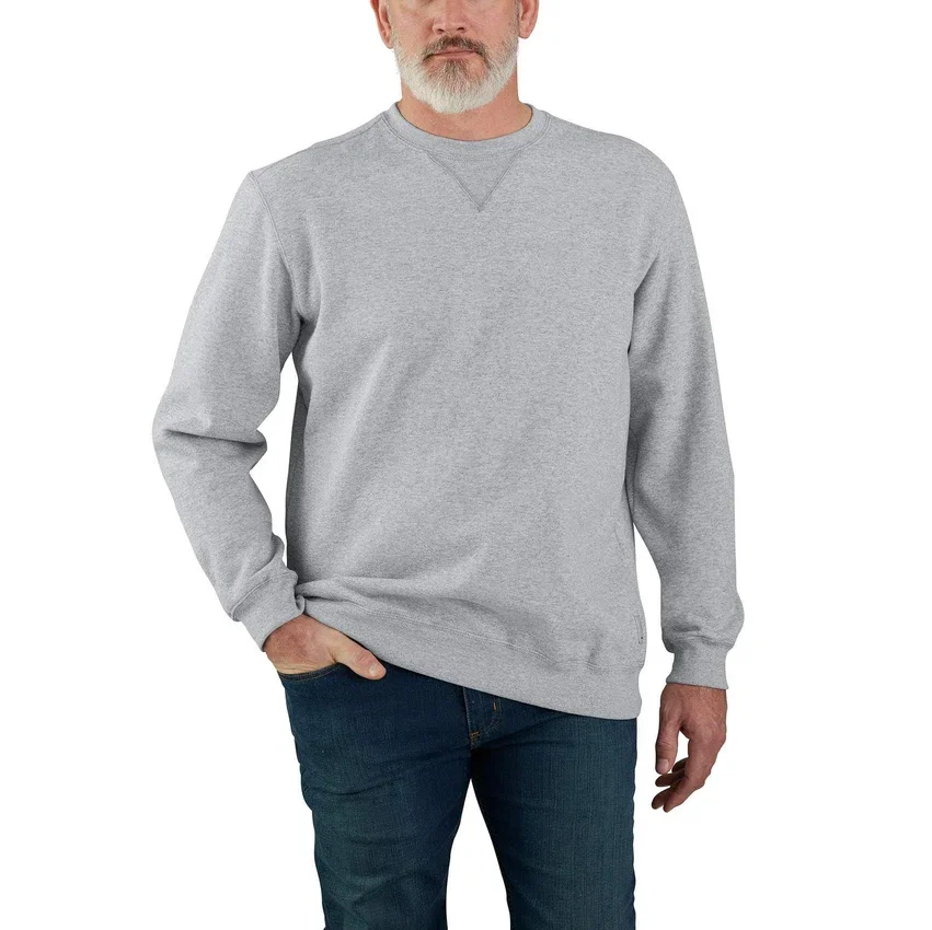 Marquette herensweatshirt met ronde hals, losse pasvorm en gemiddelde dikte