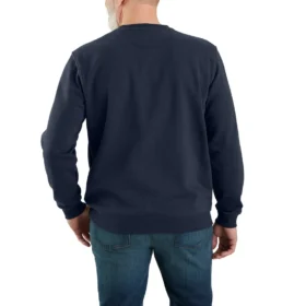 Marquette herensweatshirt met ronde hals, losse pasvorm en gemiddelde dikte