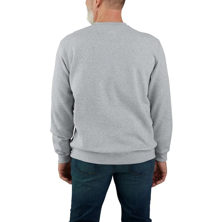 Marquette herensweatshirt met ronde hals, losse pasvorm en gemiddelde dikte