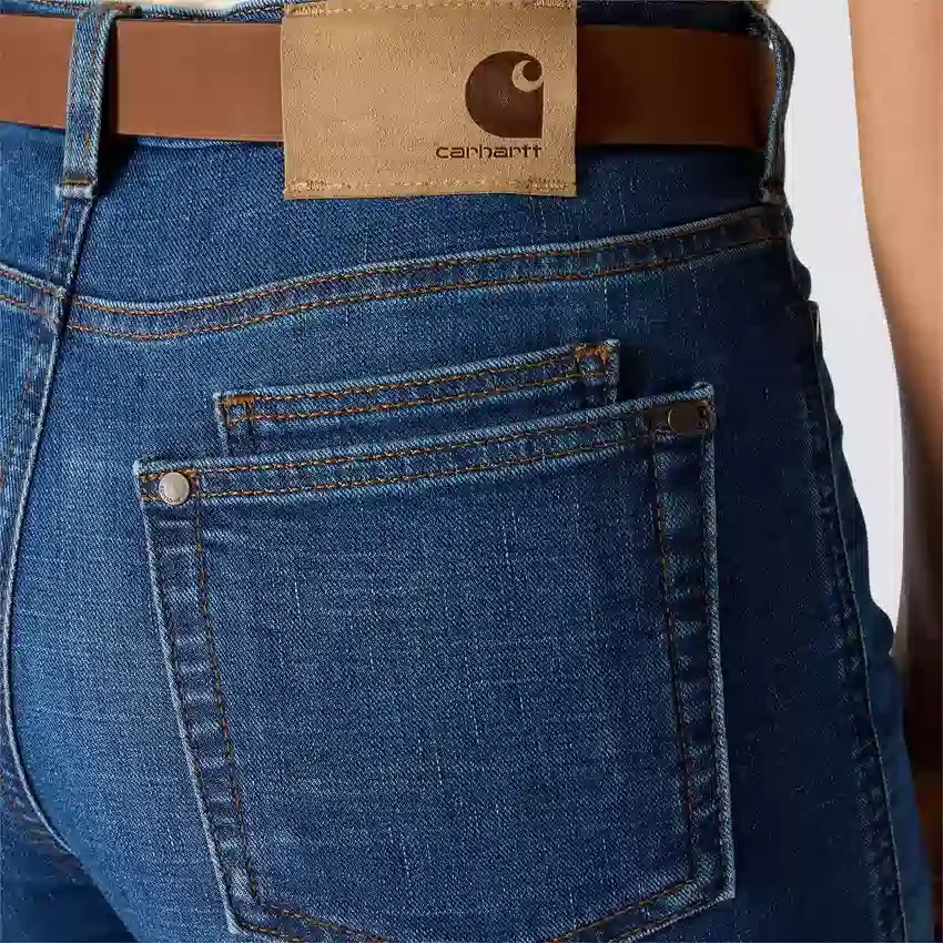 Mason-jeans met hoge taille en slanke pasvorm voor dames