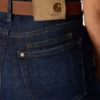 Mason-jeans met hoge taille en slanke pasvorm voor dames