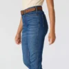 Mason-jeans met hoge taille en slanke pasvorm voor dames