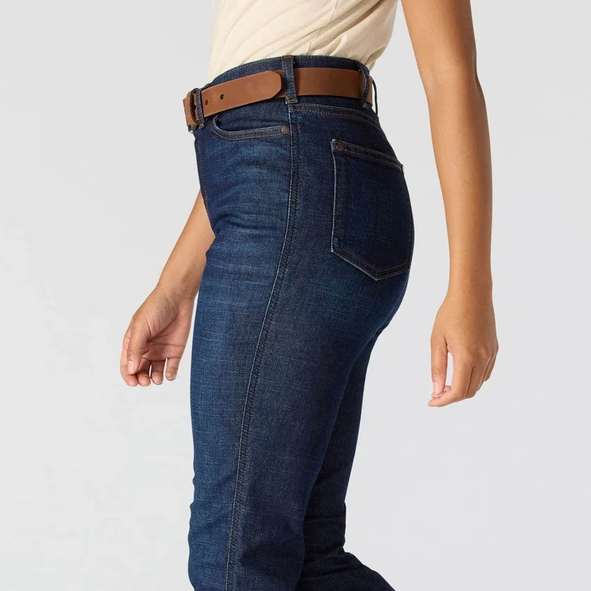 Mason-jeans met hoge taille en slanke pasvorm voor dames